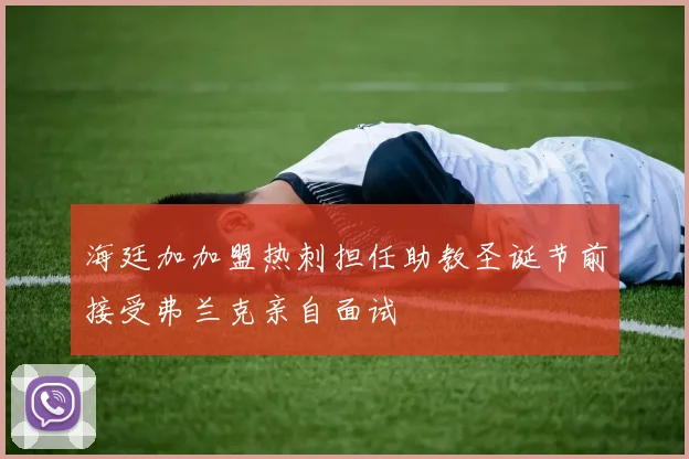 海廷加加盟热刺担任助教圣诞节前接受弗兰克亲自面试